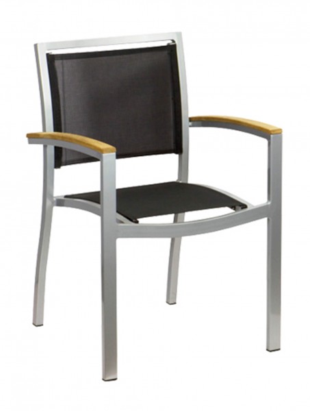 Cenon Silver Black Textiline