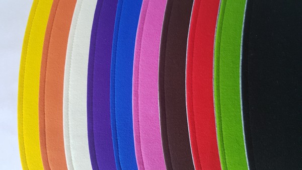 Eckiges Sitzkissen "einfach" aus ECO-Filz in Ihrer Wunschfarbe OHNE Antirutsch